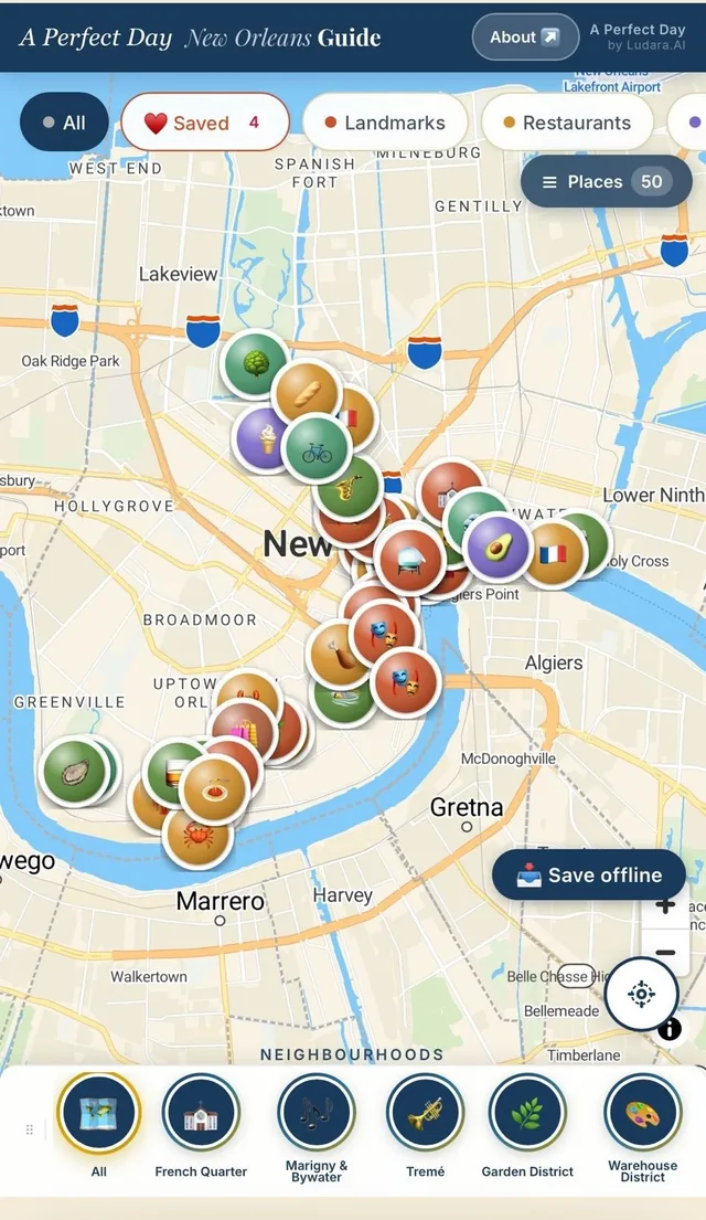Interactive map & filters